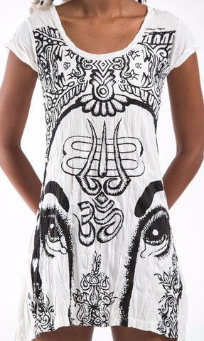 Sure Design Women's Indian Gods Dress White