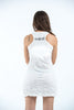 Sure Design Women's Ganesh Mantra Tank Dress White