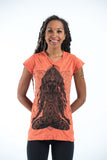 Wholesale Sure Design Women's Ganesh Mantra T-Shirt Orange - $5.55