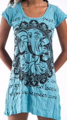 Sure Design Women's Avatar Ganesh Dress Turquoise