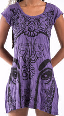 Sure Design Women's Indian Gods Dress Purple