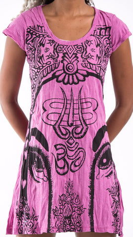Sure Design Women's Indian Gods Dress Pink