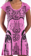 Sure Design Women's Indian Gods Dress Pink