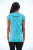 Sure Design Women's Ganesh Mantra T-Shirt Turquoise