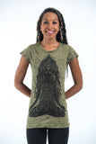 Wholesale Sure Design Women's Ganesh Mantra T-Shirt Green - $5.55