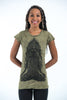 Sure Design Women's Ganesh Mantra T-Shirt Green