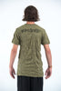 Sure Design Mens Ohm and Koi fish T-Shirt Green