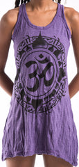 Sure Design Women's Infinitee Ohm Tank Dress Purple