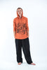 Sure Design Unisex Ohm and Koi fish Hoodie Orange