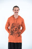 Sure Design Unisex Ohm and Koi fish Hoodie Orange