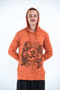 Sure Design Unisex Ohm and Koi fish Hoodie Orange