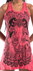 Sure Design Women's Batman Ganesh Tank Dress Red