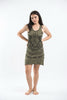 Sure Design Women's Thai Tattoo Tank Dress Green