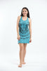 Sure Design Women's Thai Tattoo Tank Dress Turquoise