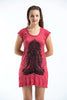 Sure Design Women's Ganesh Mantra Dress Red