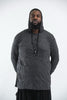 Plus Size Sure Design Unisex Blank Hoodie Black