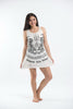 Sure Design Women's Thai Tattoo Tank Dress White