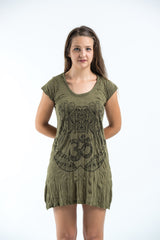 Sure Design Women's Ohm hands Dress Green