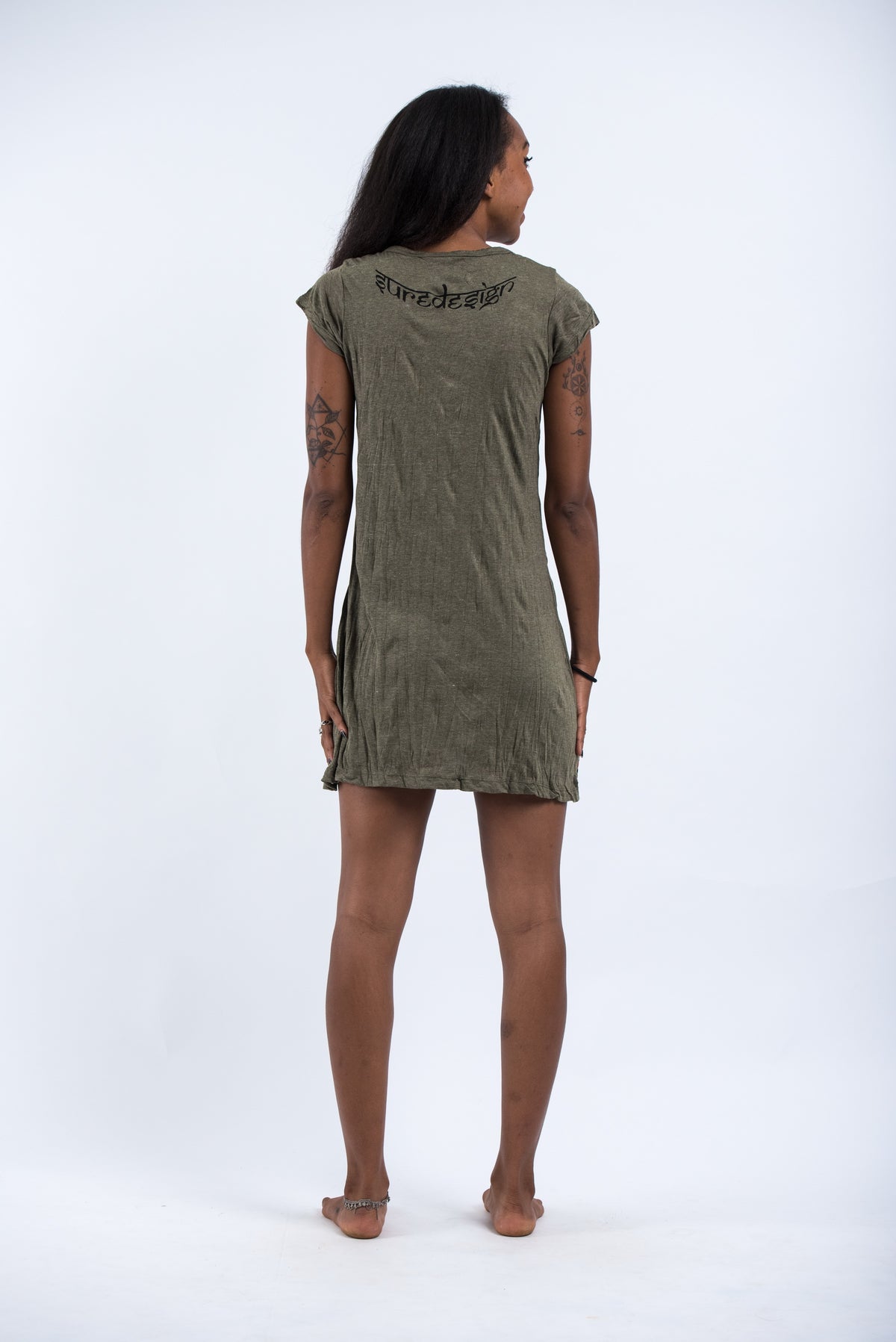 Sure Design Women's Batman Ganesh Dress Green