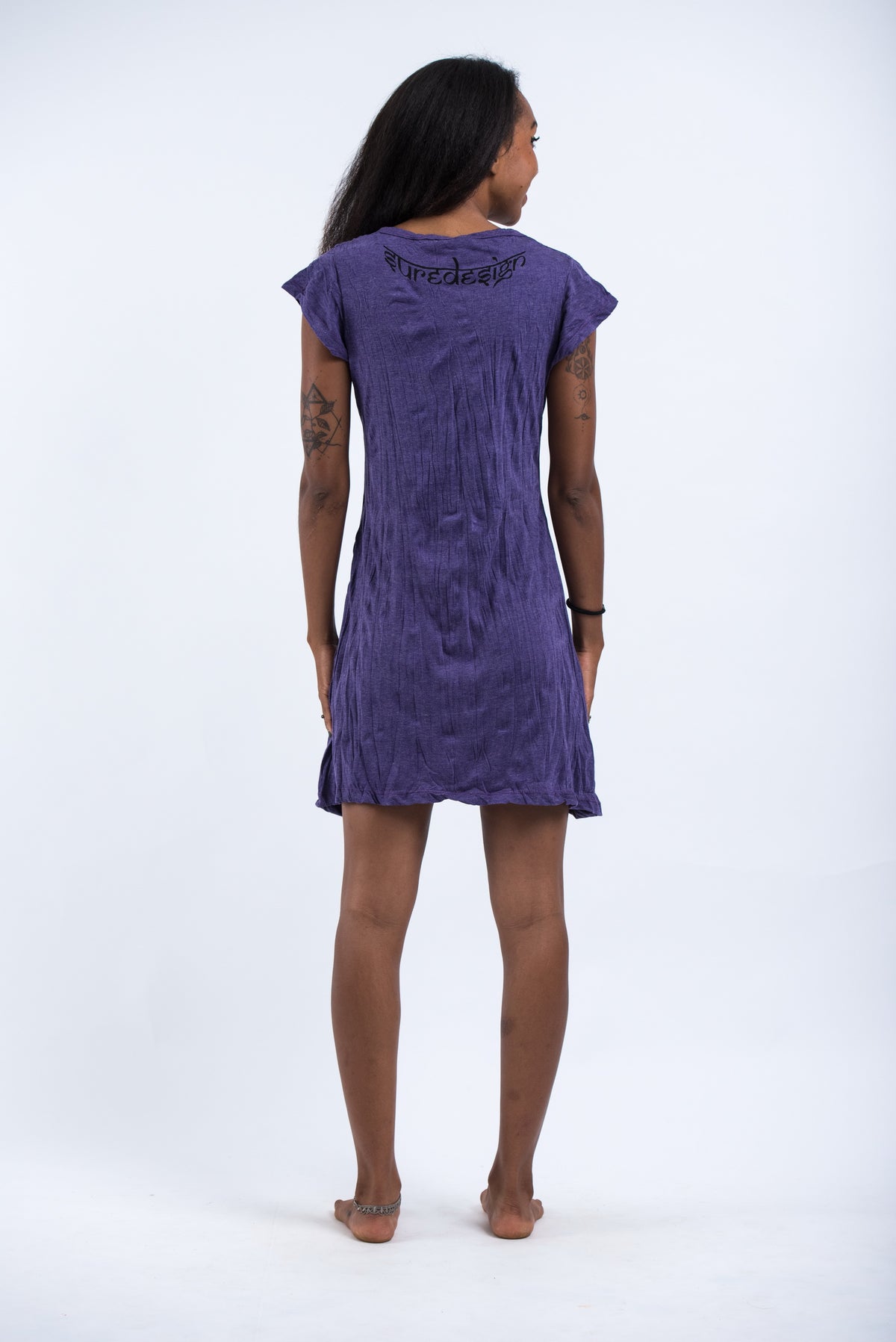 Sure Design Women's Batman Ganesh Dress Purple