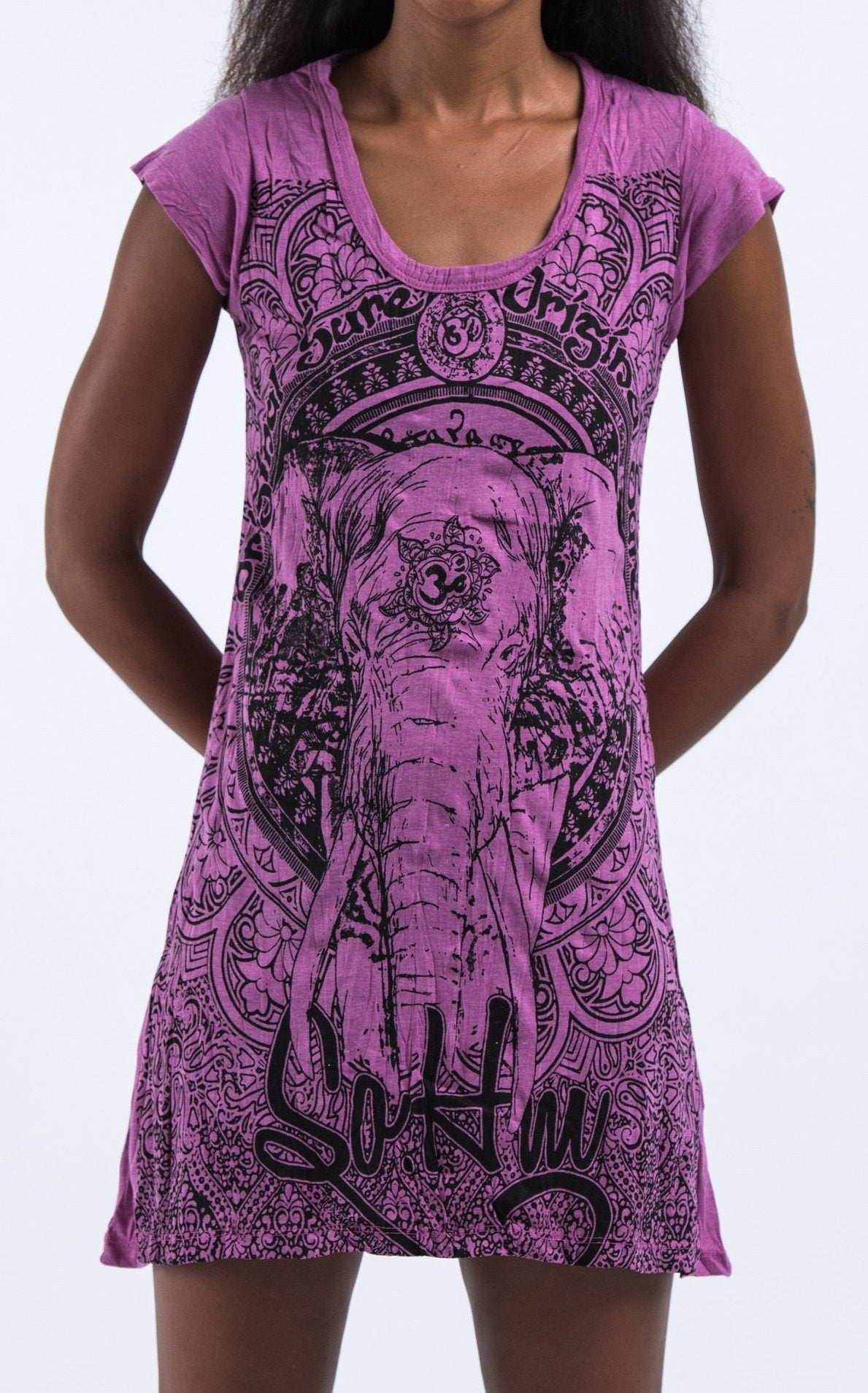 elephant design dress Tukta Elephant Dress Dark Blue