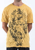 Sure Design Mens Octopus Weed T-Shirt Yellow