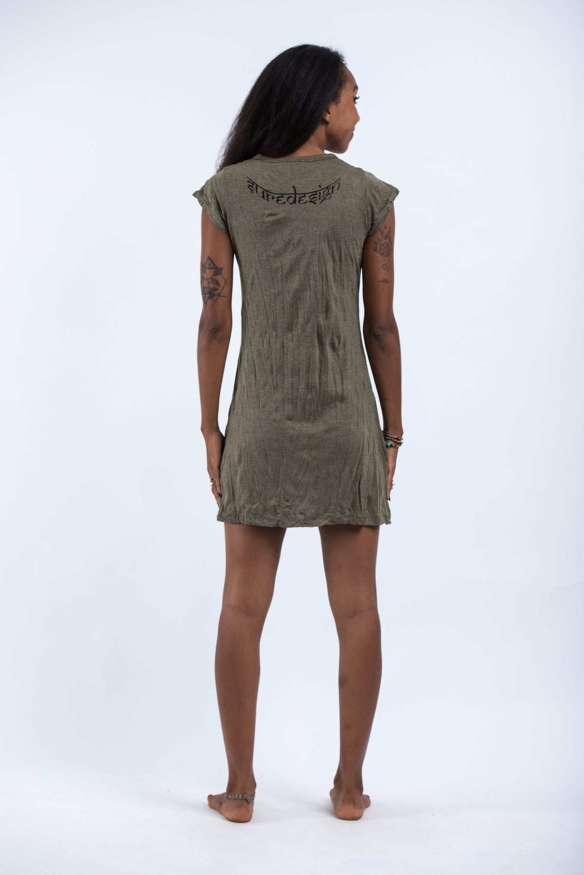 Sure Design Women's Wild Elephant Dress Green