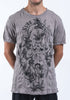 Sure Design Mens Octopus Weed T-Shirt Gray