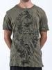 Sure Design Mens Octopus Weed T-Shirt Green