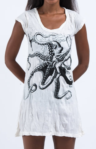 Sure Design Women's Octopus Dress White