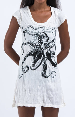 Sure Design Women's Octopus Dress White