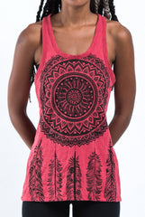 Sure Design Women's Dreamcatcher Tank Top Red