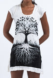Wholesale Sure Design Women's Tree of Life Dress White - $10.50