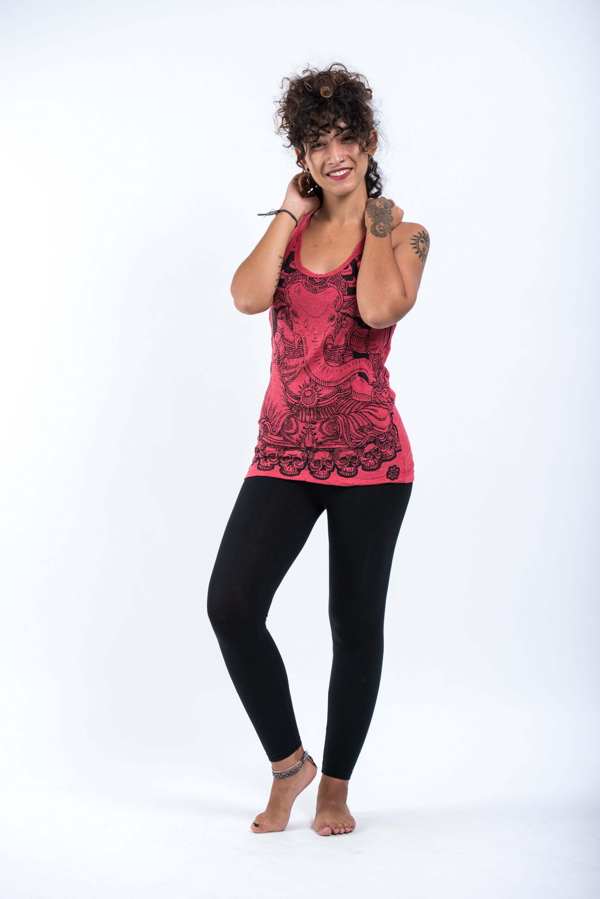 Sure Design Women's Batman Ganesh Tank Top Red