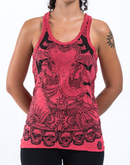 Sure Design Women's Batman Ganesh Tank Top Red