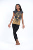 Sure Design Women's Tree of Life T-Shirt Gold on Black