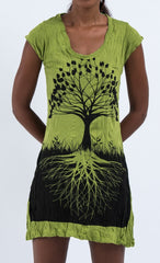 Sure Design Women's Tree of Life Dress Lime