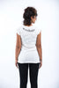 Sure Design Women's Lotus Mandala T-Shirt White