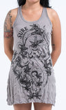 Wholesale Sure Design Womens Octopus Weed Tank Dress Gray - $9.00