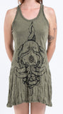 Wholesale Sure Design Womens Octopus Mandala Tank Dress Green - $9.00