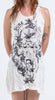 Sure Design Womens Octopus Weed Tank Dress White