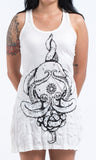 Wholesale Sure Design Womens Octopus Mandala Tank Dress White - $9.00