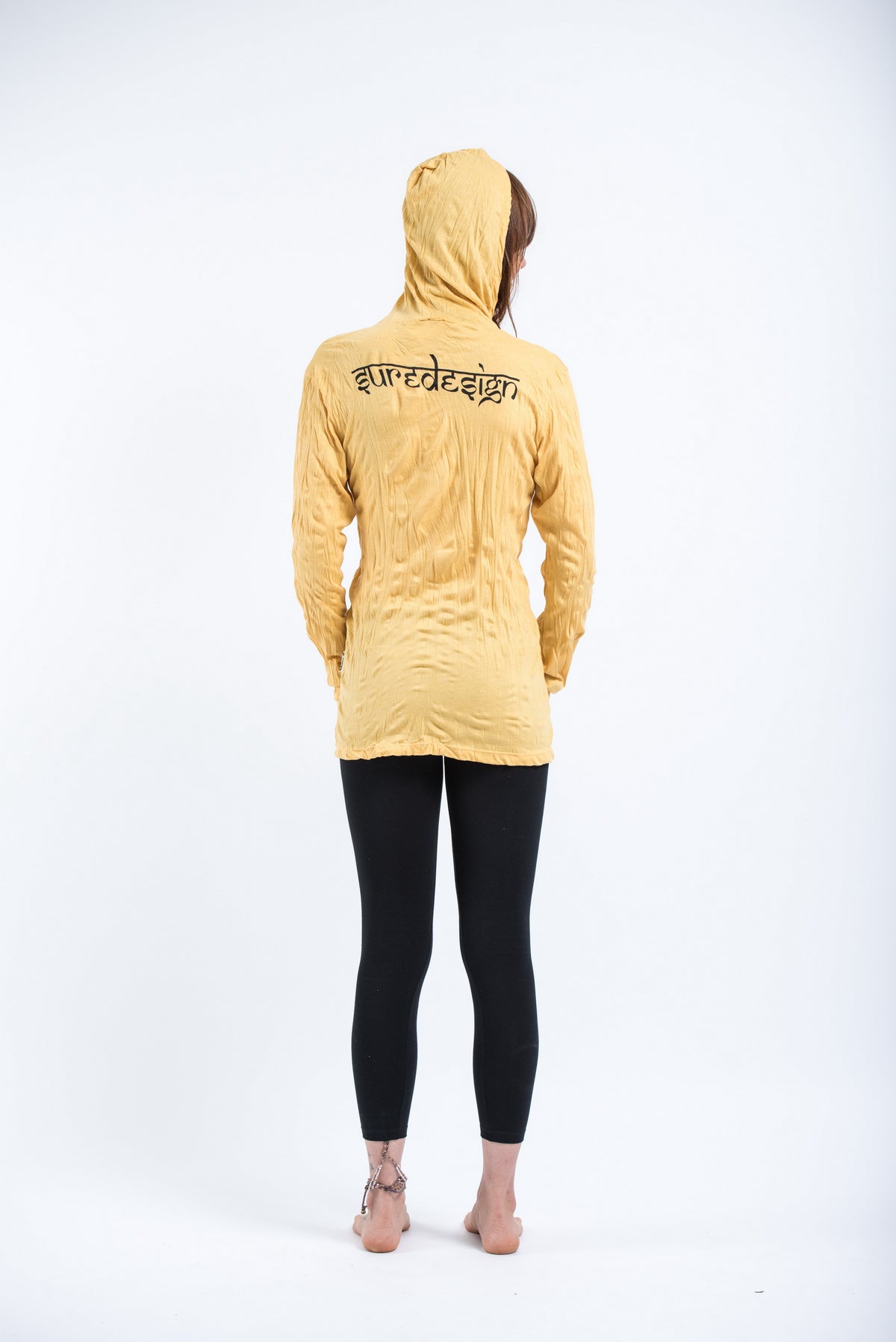 Sure Design Unisex Octopus Mandala Hoodie Yellow