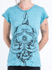 Sure Design Womens Octopus Mandala T-Shirt Turquoise