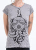 Sure Design Womens Octopus Mandala T-Shirt Gray