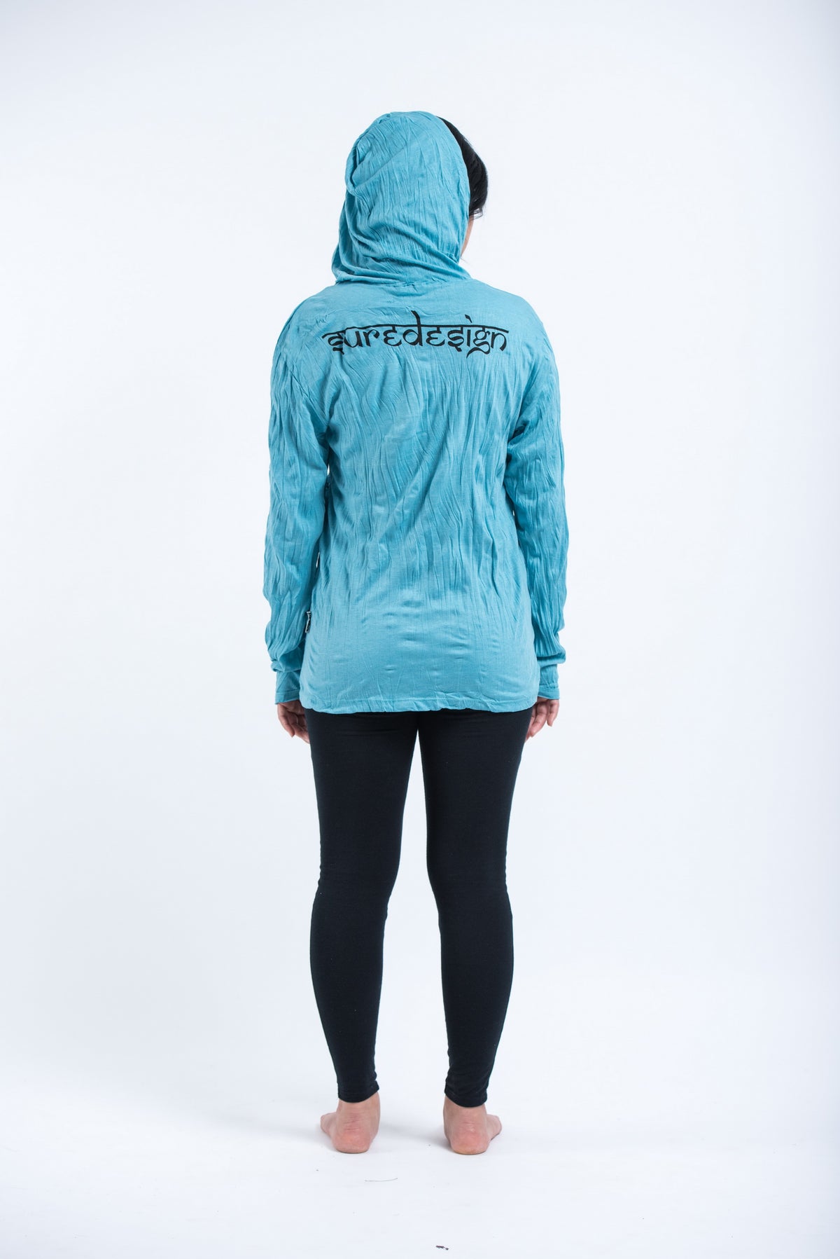 Sure Design Unisex Octopus Weed Hoodie Turquoise