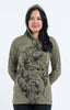 Sure Design Unisex Octopus Weed Hoodie Green