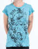 Sure Design Womens Octopus Weed T-Shirt Turquoise