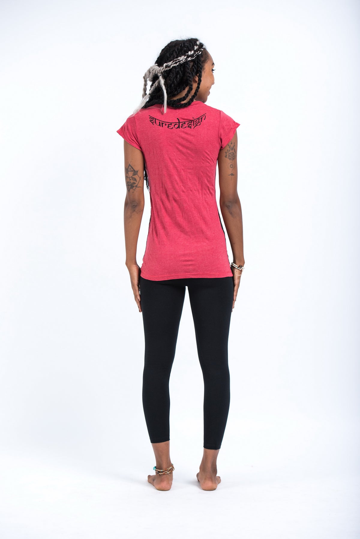 Sure Design Women's Tree Of Life T-Shirt Red