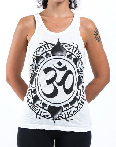 Sure Design Women's Infinitee Ohm Tank Top White